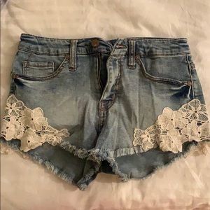 Denim Highrise Shorts